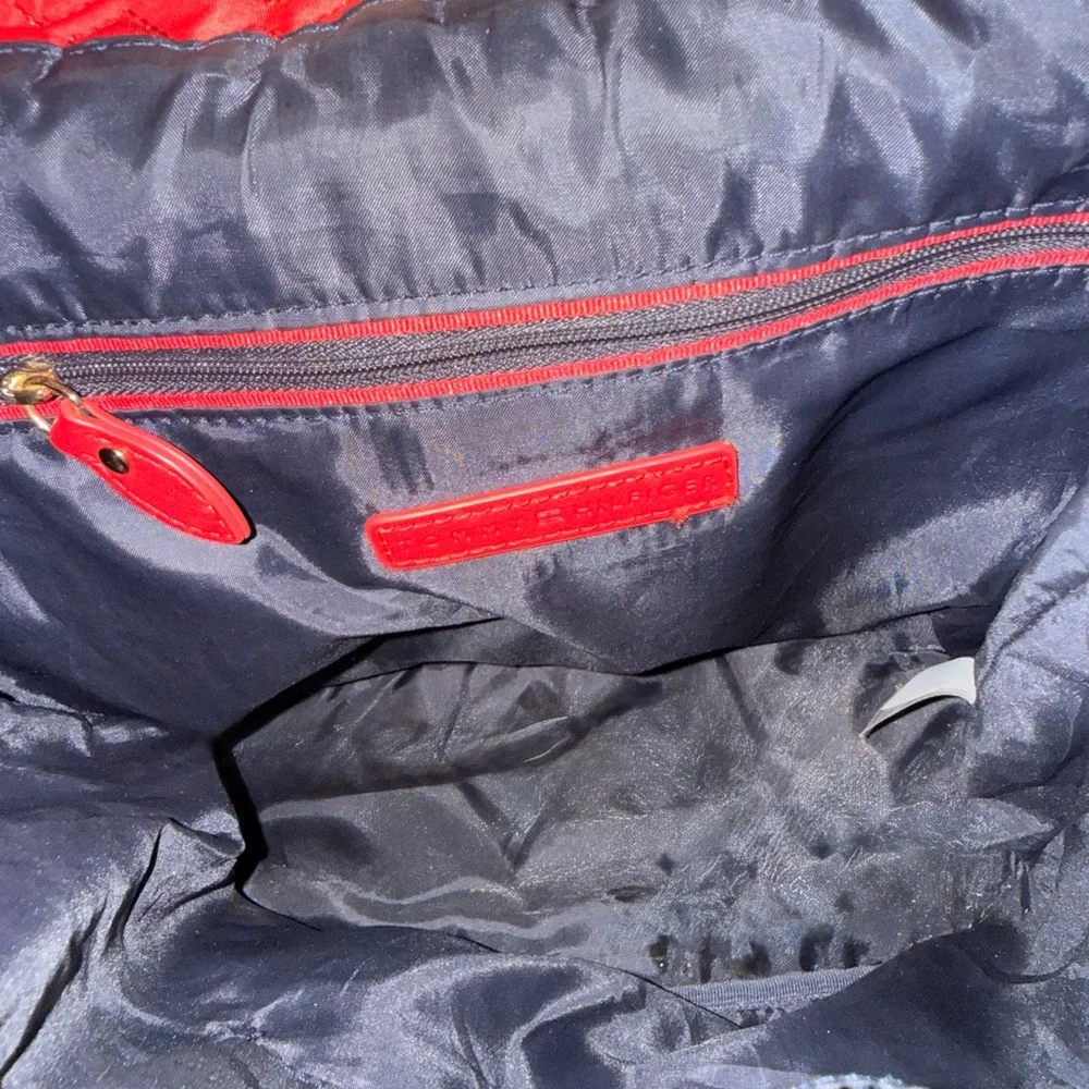 Tommy‎ Hilfiger Red Quilted Backpack